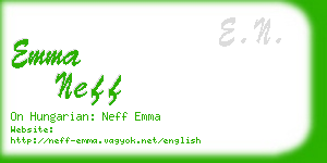emma neff business card